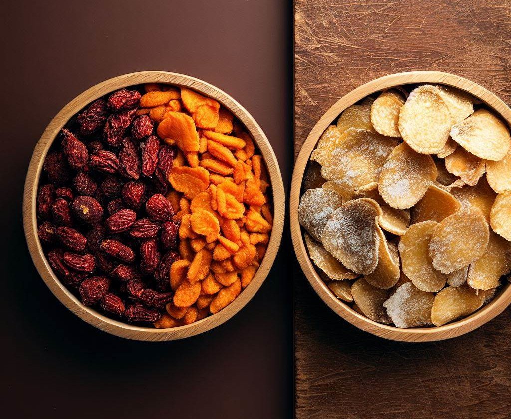 Freeze dried vs dehydrated foods